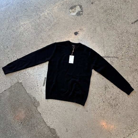 Quince Black Wool Sweater Medium NWT - Picture 2 of 4